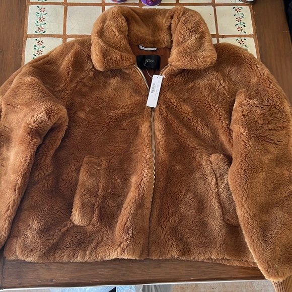 J. Crew teddy coat, brand new, size 2X